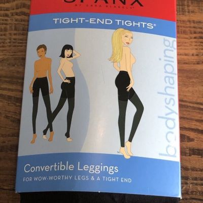 Spanx Tight-End Tights Convertible Size E Plus Black Body Shaping NEW